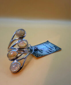 New incredible Ethiopian opal sterling silver ring, size P1/2