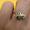 Vintage Soviet 90s Sterling silver ring Uk size N#27
