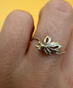 Vintage Soviet 90s Sterling silver ring Uk size N#27