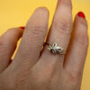 Vintage Soviet 90s Sterling silver ring Uk size N#27