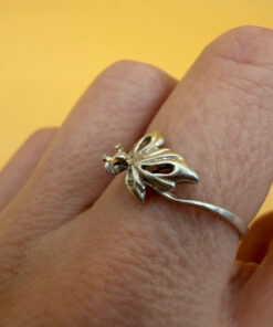 Vintage Soviet 90s Sterling silver ring Uk size N