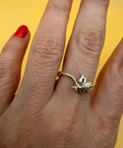 Vintage Soviet 90s Sterling silver ring Uk size N