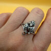 Grape Uk size R vintage Soviet Sterling silver ring