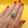 Grape Uk size R vintage Soviet Sterling silver ring