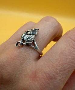 Grape Uk size R vintage Soviet Sterling silver ring