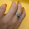 Grape Uk size R vintage Soviet Sterling silver ring
