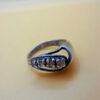 Size N,925 Sterling Silver Ring (Ukraine 1990s Hallmark, Chestnut Leaf)#27