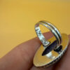 Moss Agate 925 Silver Ring US Q