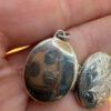 Vintage 925 Silver Etched Locket Pendant #125