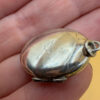 Vintage 925 Silver Etched Locket Pendant #125