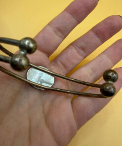 Vintage Oval blue Abalone Bangle