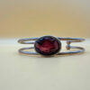 Vintage Oval pink Abalone Bangle.