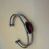 Vintage Oval pink Abalone Bangle.