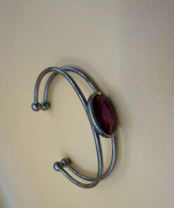Vintage Oval pink Abalone Bangle