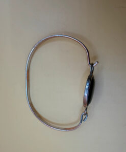 Vintage Oval blue Abalone Bangle