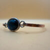 Vintage Oval blue Abalone Bangle.