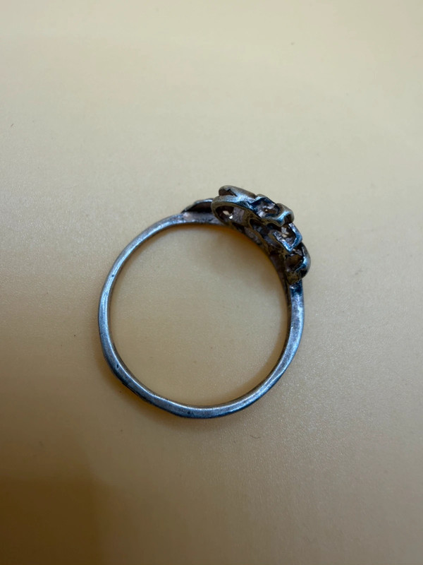 Sterling silver ring gold plated size O#149