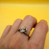 Sterling silver ring gold plated size O#149