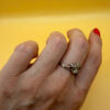 Sterling silver ring gold plated size O#149