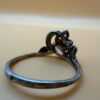 Sterling silver ring gold plated size O#149