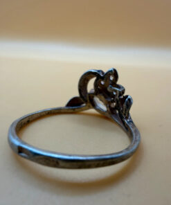 Sterling silver ring gold plated size O