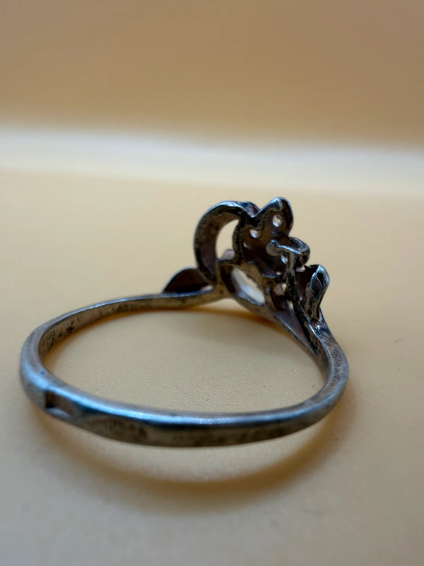 Sterling silver ring gold plated size O#149