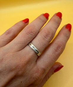 Sterling Silver Ring Uk Size P