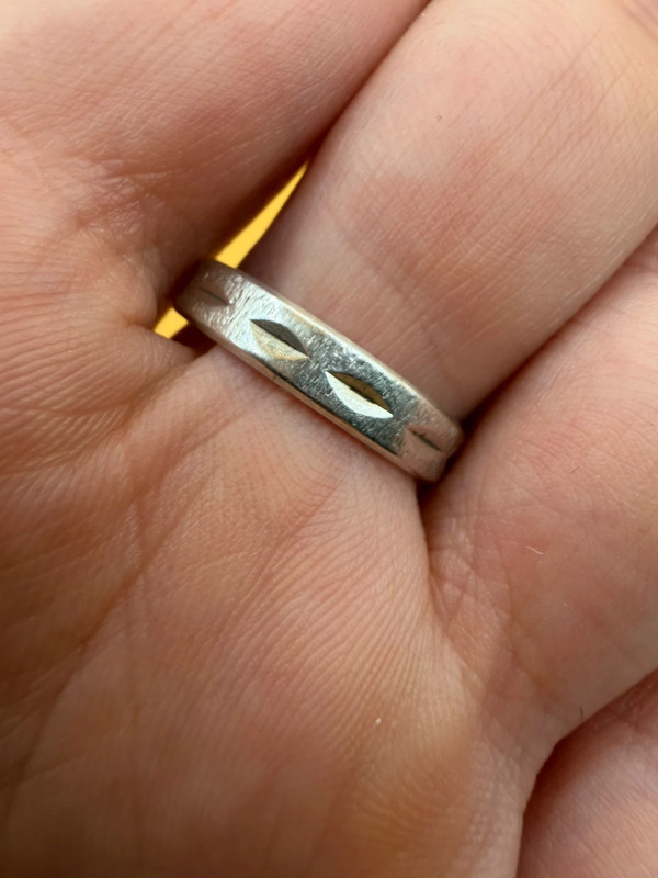 Sterling Silver Ring Uk Size P