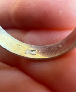 Sterling Silver Ring Uk Size P