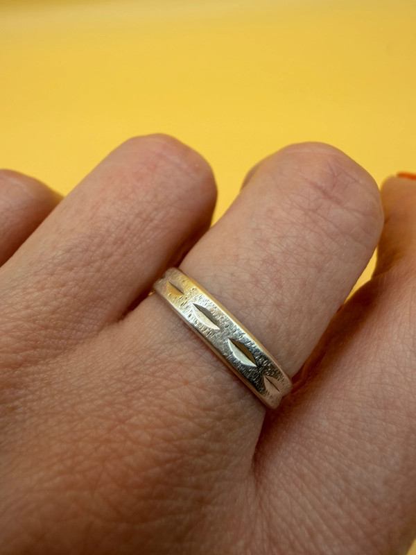 Sterling Silver Ring Uk Size P