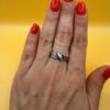 Vintage sterling silver ring 90s Uk size N#149