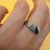 Vintage sterling silver ring 90s Uk size N#149