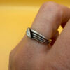Vintage sterling silver ring 90s Uk size N#149