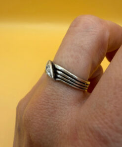 Vintage sterling silver ring 90s Uk size N