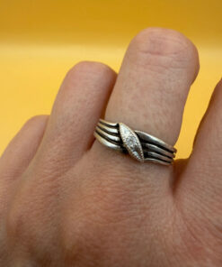 Vintage sterling silver ring 90s Uk size N