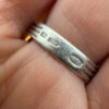 Vintage sterling silver ring 90s Uk size N#149