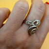 Vintage Ukrainian sterling silver ring Uk size Q#42