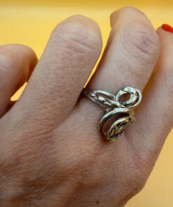 Vintage Ukrainian sterling silver ring Uk size Q