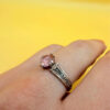925 Silver “Save and Protect” Ring with Amethyst, Orthodox Protective Ring, Size N#42
