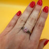 925 Silver “Save and Protect” Ring with Amethyst, Orthodox Protective Ring, Size N#42