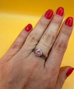 925 Silver “Save and Protect” Ring with Amethyst, Orthodox Protective Ring, Size N#42