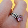 925 Silver “Save and Protect” Ring with Amethyst, Orthodox Protective Ring, Size N#42
