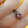 925 Silver “Save and Protect” Ring with Amethyst, Orthodox Protective Ring, Size N#42