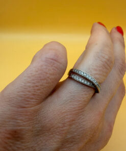 Sterling silver ring Uk size J