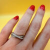 Sterling silver ring Uk size J