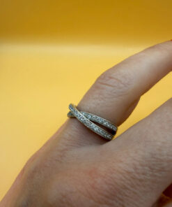 Sterling silver ring Uk size J