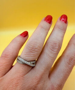 Sterling silver ring Uk size J