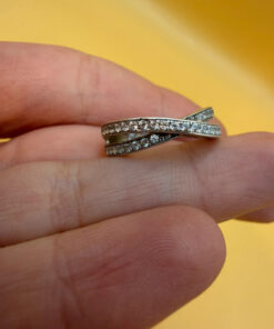 Sterling silver ring Uk size J