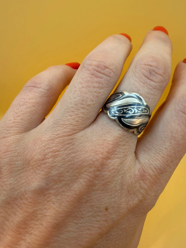 Vintage Soviet “Kulichi” Ring, Size P#41