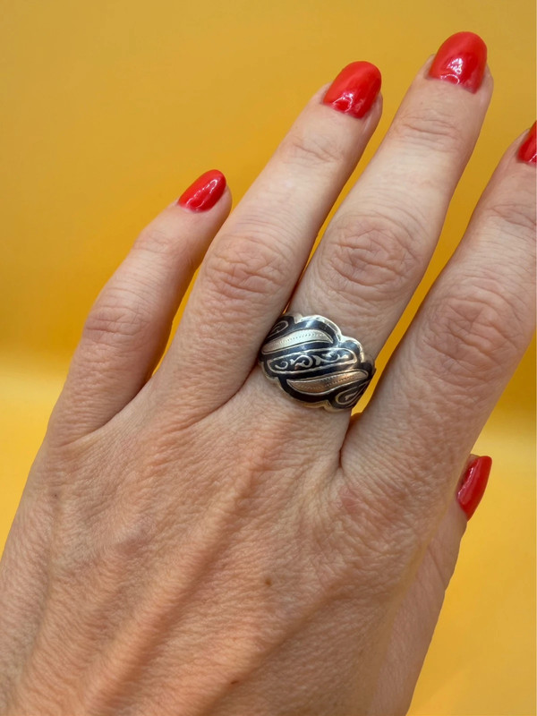 Vintage Soviet “Kulichi” Ring, Size P#41